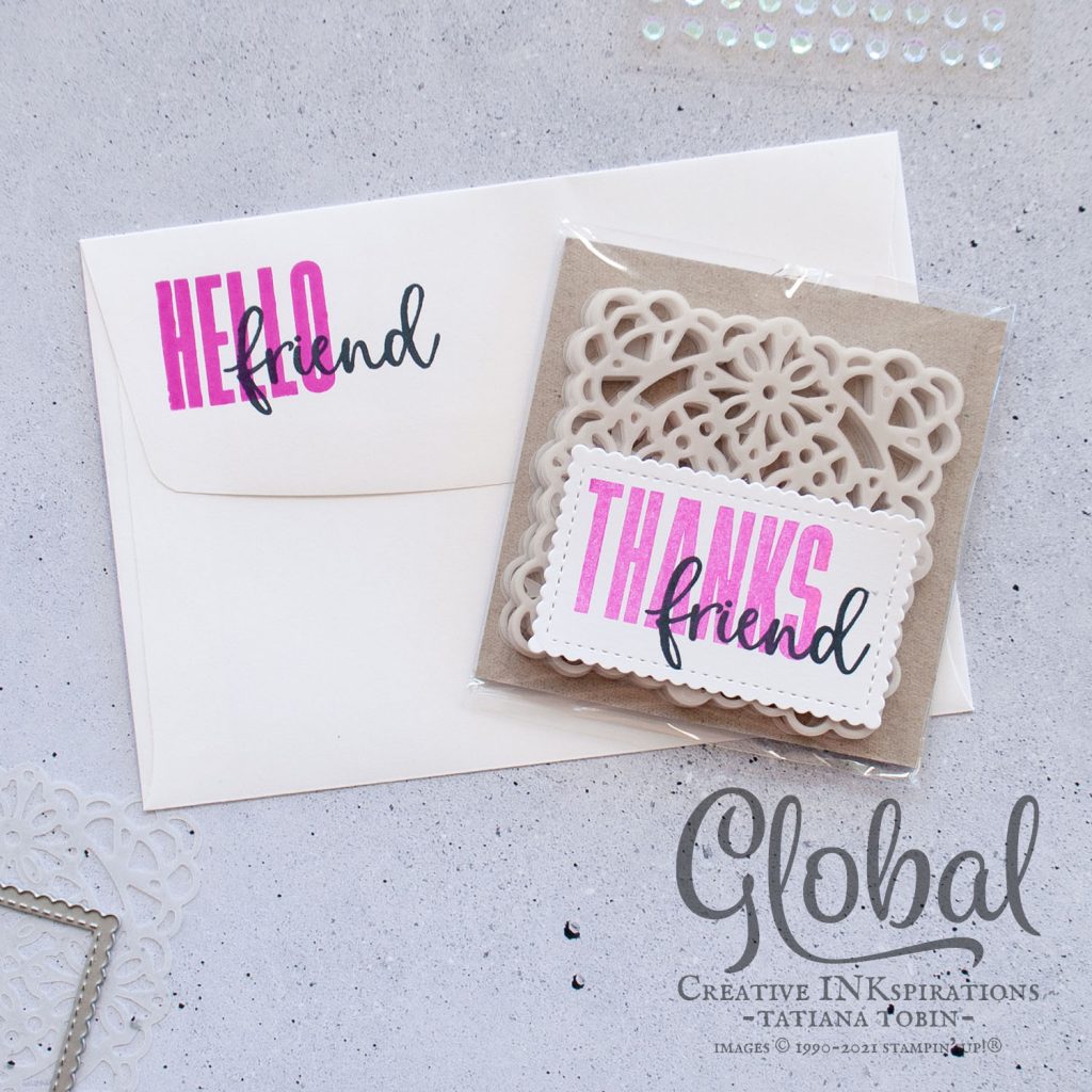 Tatiana Creative Stamping Adventure 2021 Artisan Design Team Member - One Sheet Wonder for the A4 carmaker featuring the Big Wishes stamp set and Expressions In Ink DSP both from Stampin' Up!®