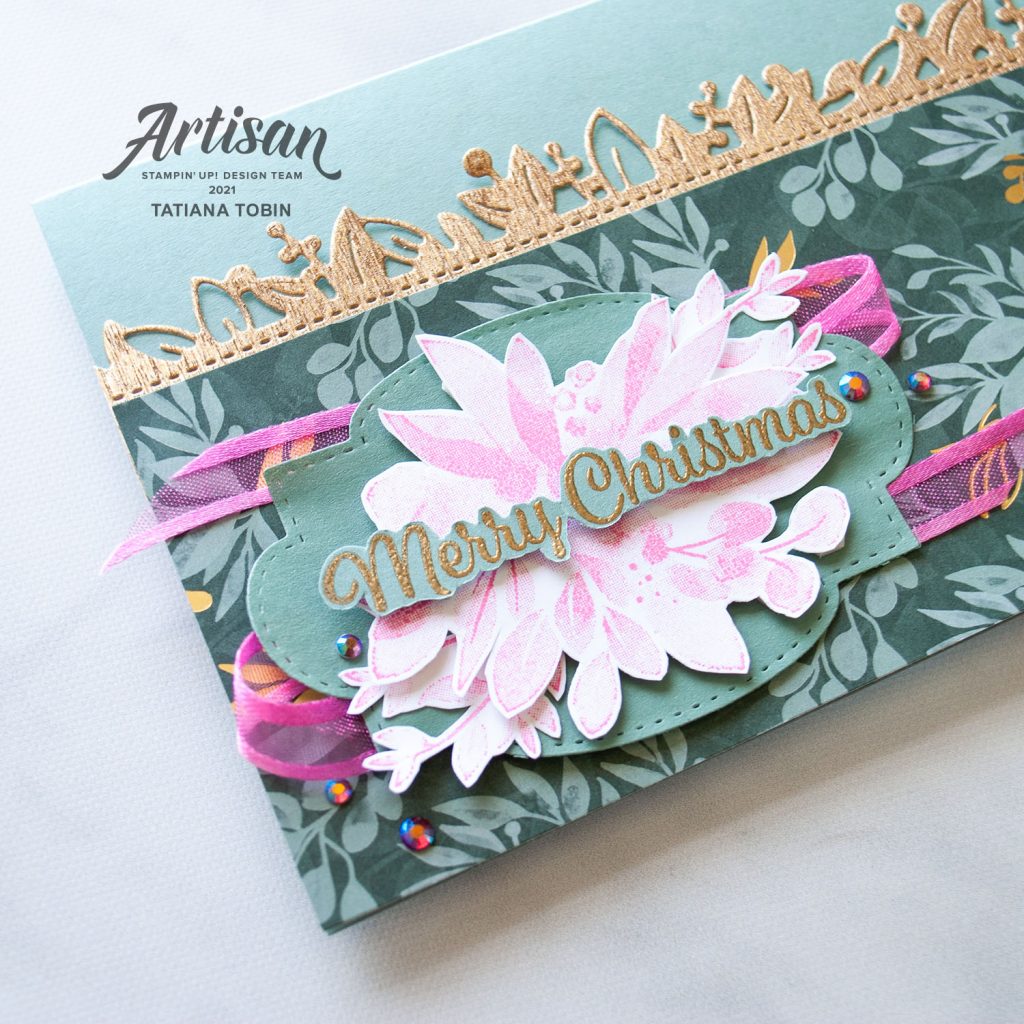 Tatiana Creative Stamping Adventure - 2021 Artisan Design Team Christmas Card using Eden's Garden from Stampin' Up!®