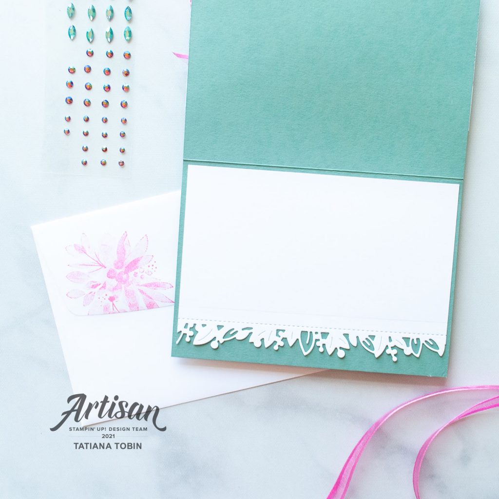 Tatiana Creative Stamping Adventure - 2021 Artisan Design Team Christmas Card using Eden's Garden from Stampin' Up!®