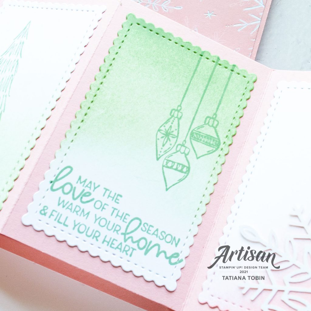 Tatiana Creative Stamping Adventure 2021 Artisan Design Team Member - Whimsical Trees Twist & Pop Fun Fold card using Whimsical Trees Bundle and Whimsy & Wonder DSP from Stampin' Up!®