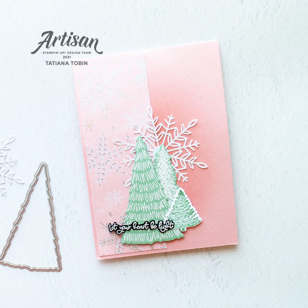 Tatiana Creative Stamping Adventure 2021 Artisan Design Team Member - Whimsical Trees Twist & Pop Fun Fold card using Whimsical Trees Bundle and Whimsy & Wonder DSP from Stampin' Up!®