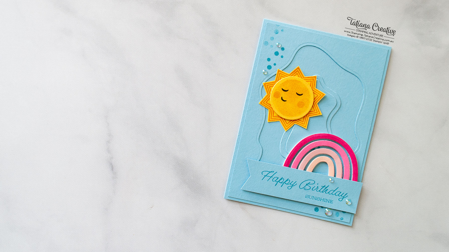 Sharing Sunshine Rainbow Card with Video