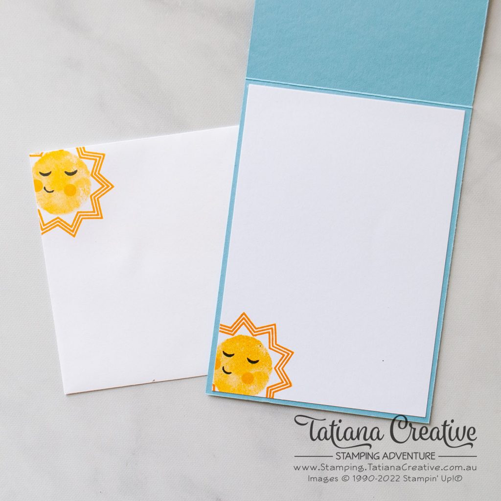 Tatiana Creative Stamping Adventure - Sun Rainbow Card using Sharing Sunshine stamp set from Stampin' Up!®