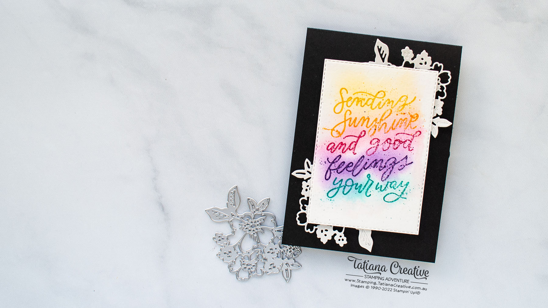 Watercolour Marker Stamping with Good Feelings Stampin’ Up!® with video