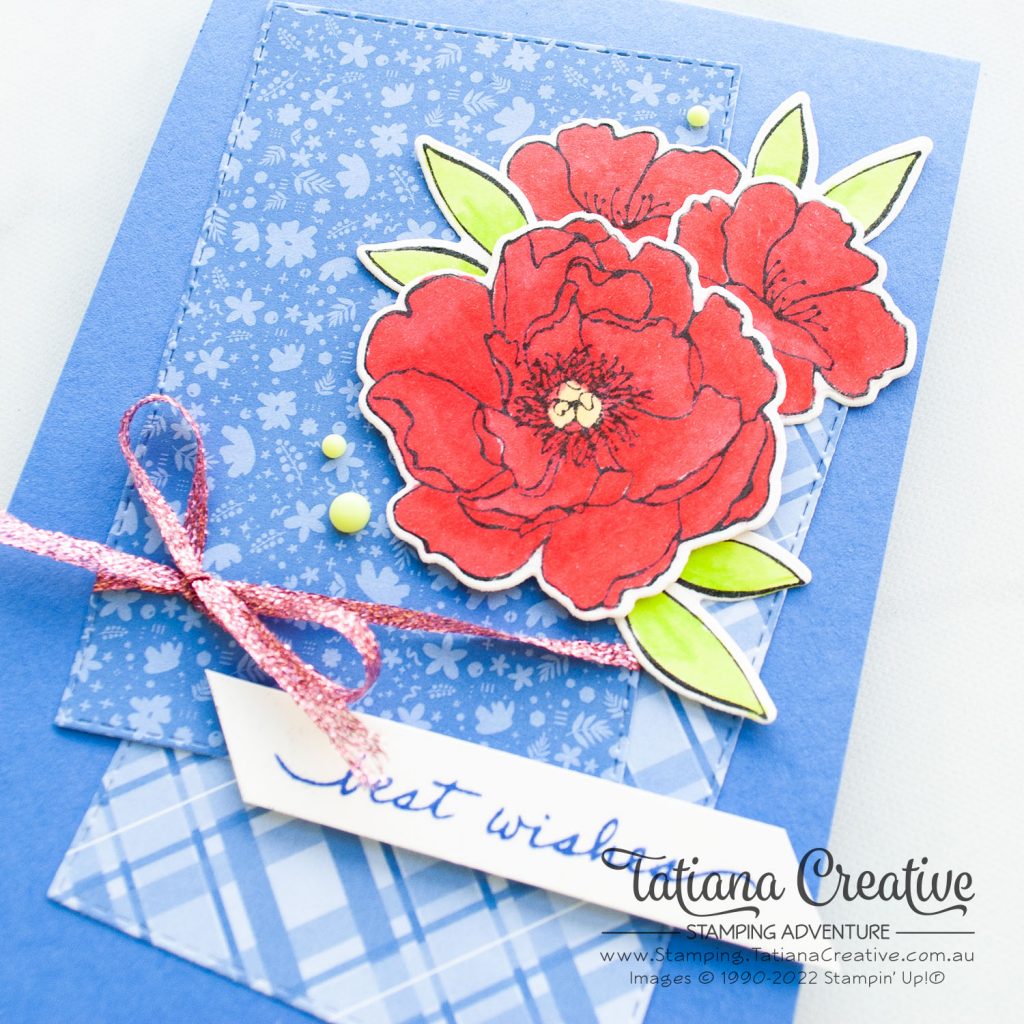 Tatiana Creative Stamping Adventure - Best Wishes card using Happiness Abounds Bundle from Stampin' Up!®