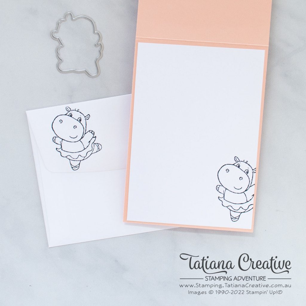 Tatiana Creative Stamping Adventure - Ballerina Card using Hippest Hippos stamp set from Stampin' Up!®