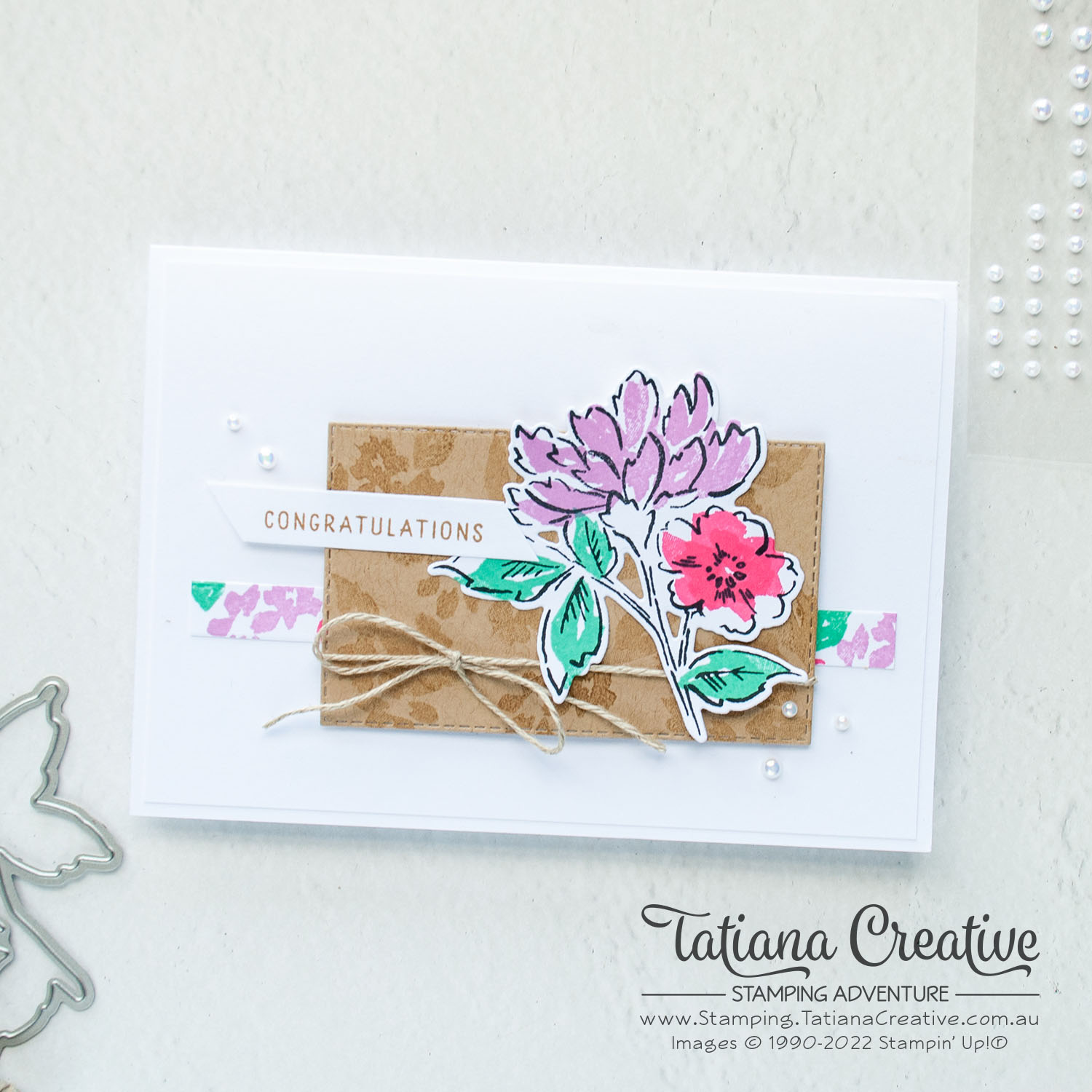 Hand-Penned Petals Congratulations Card with Video – Tatiana Creative