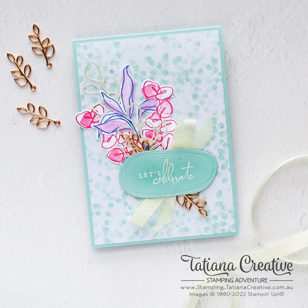 Tatiana Creative Stamping Adventure - Celebration Card using Splendid Thoughts stamp set from Stampin' Up!®