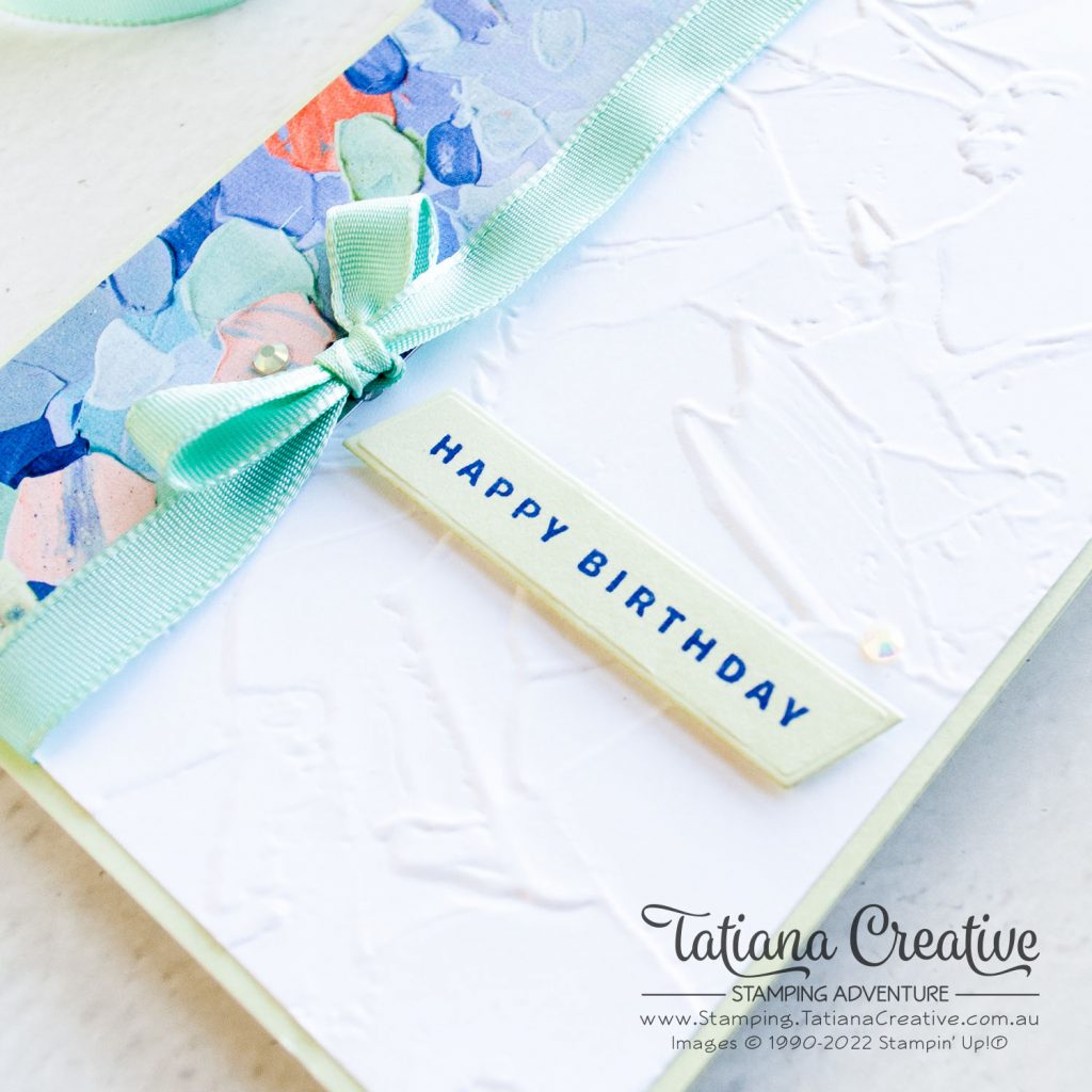 Tatiana Creative Stamping Adventure - Birthday Card using Fancy Flora DSP and Something Fancy stamp set from Stampin' Up!®