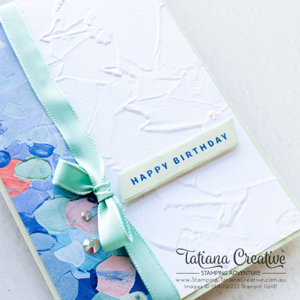 Tatiana Creative Stamping Adventure - Birthday Card using Fancy Flora DSP and Something Fancy stamp set from Stampin' Up!®