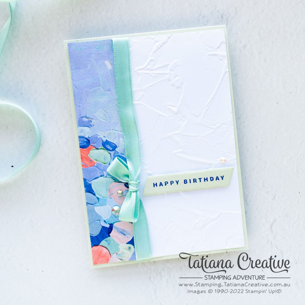 Tatiana Creative Stamping Adventure - Birthday Card using Fancy Flora DSP and Something Fancy stamp set from Stampin' Up!®