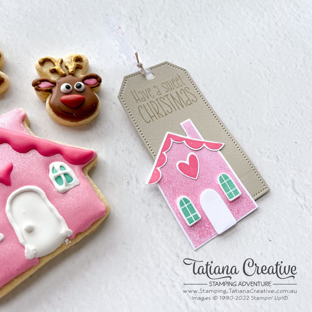 Tatiana Creative Stamping Adventure - Sweet Christmas gift tag using Sweet Gingerbread bundle from Stampin' Up!®