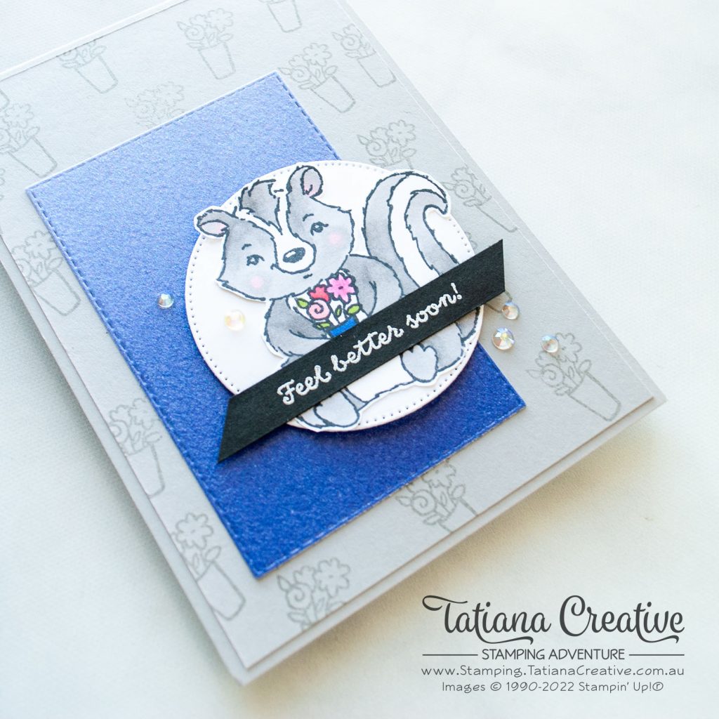 Tatiana Creative Stamping Adventure - Feel Better Soon Card using the stamp set from The Best Remedy Kit from Stampin' Up!®