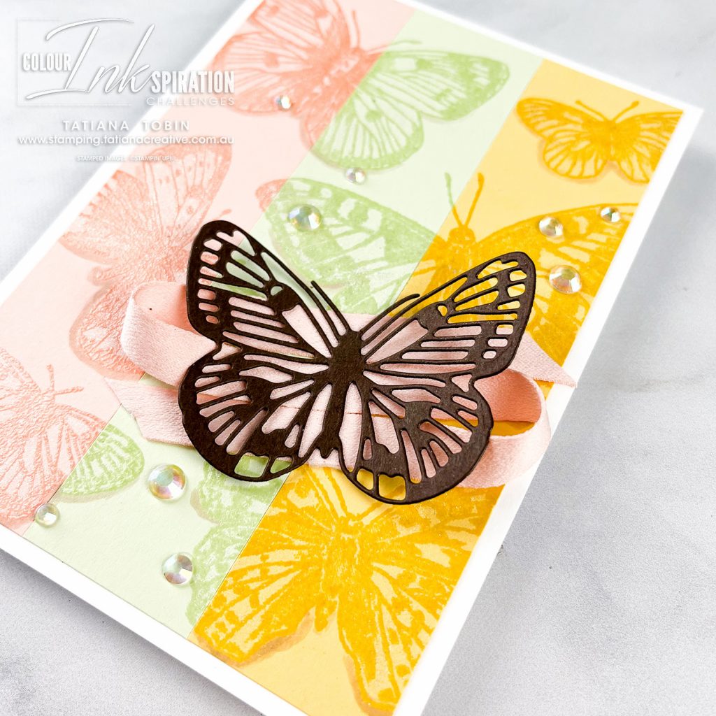 Tatiana Creative Stamping Adventure - Butterfly Card using Butterfly Brilliance stamp set both from Stampin' Up!®