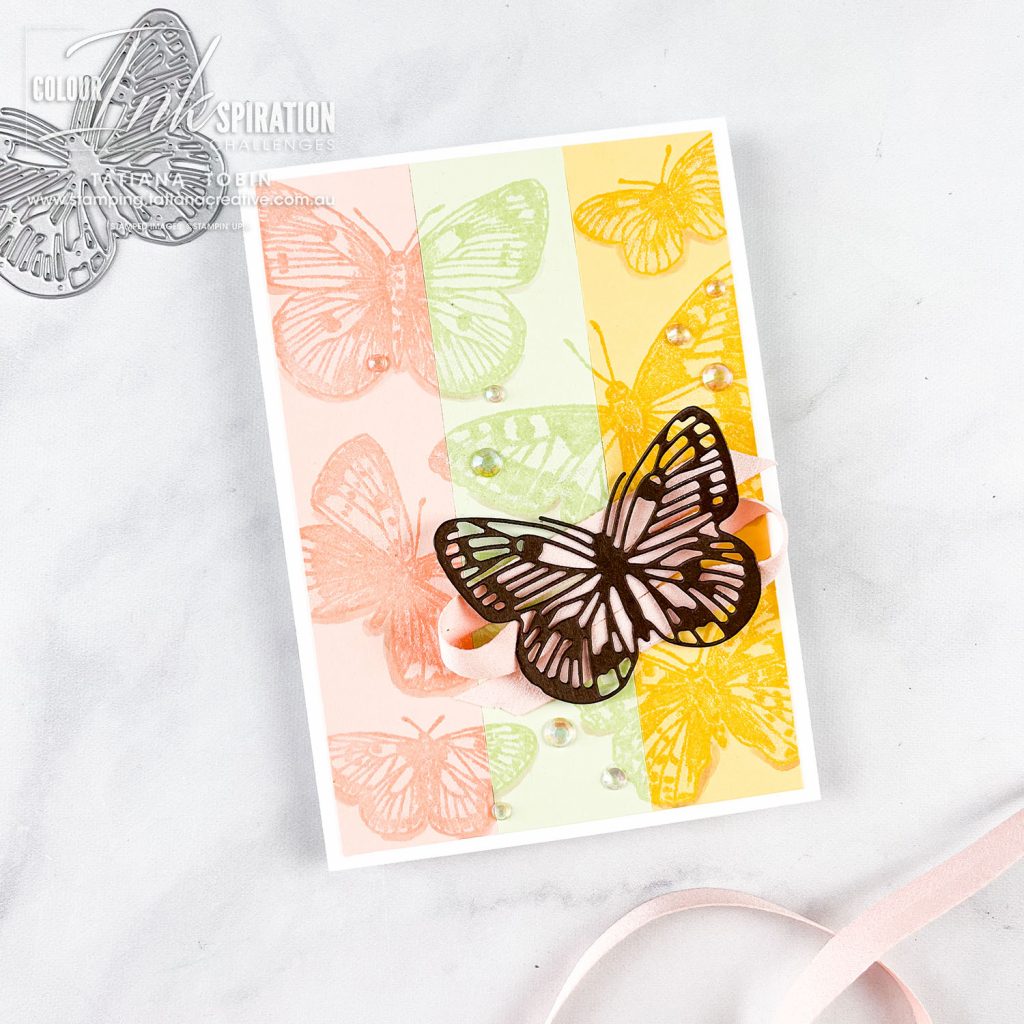 Tatiana Creative Stamping Adventure - Butterfly Card using Butterfly Brilliance stamp set both from Stampin' Up!®