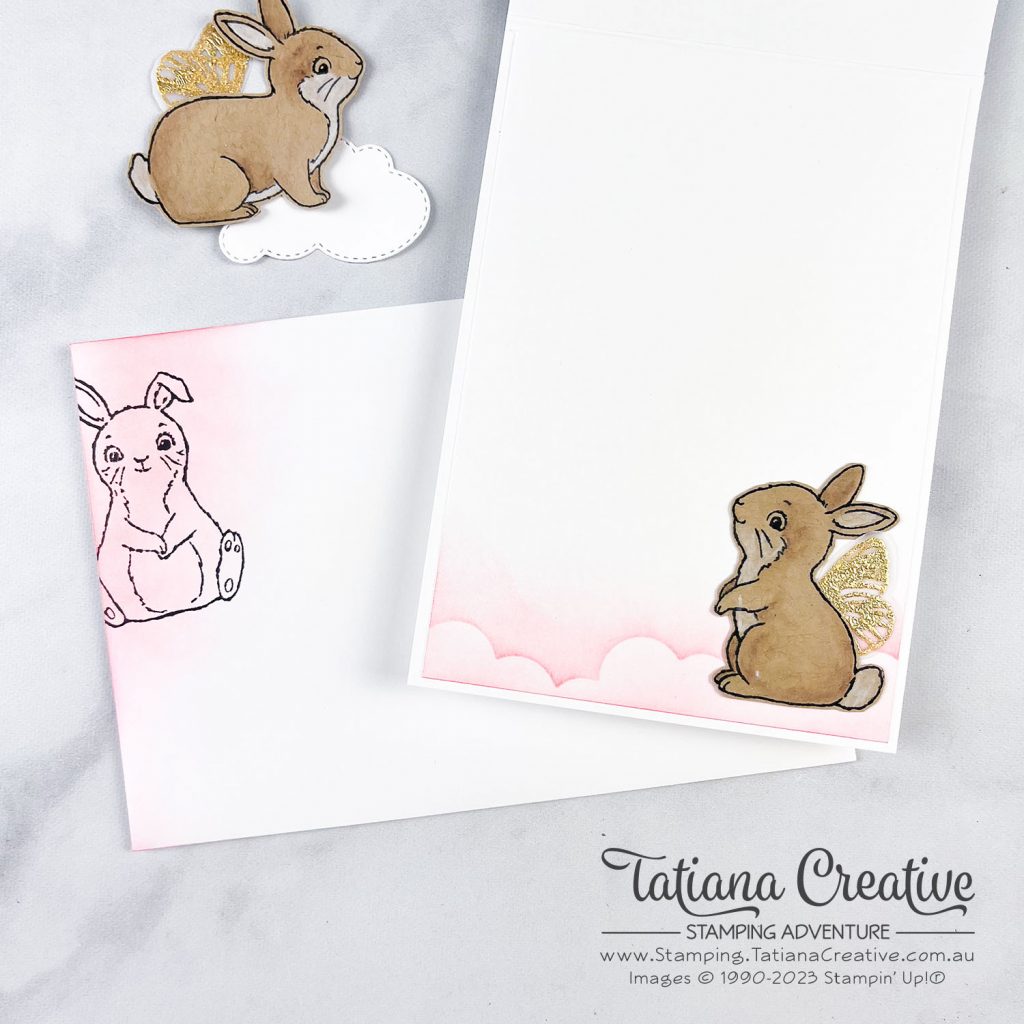 Tatiana Creative Stamping Adventure - Bunny Fairy Card using Butterfly Brilliance and Easter Bunny stamp sets both from Stampin' Up!®